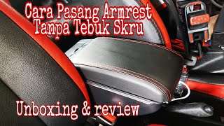 Cara Pasang Armrest Di Kereta Tanpa Skru | Armrest 7 usb port! Unboxing, review & install