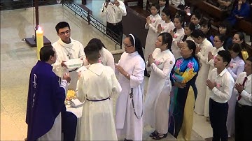 Thánh Lễ Ban Bí Tích Rửa Tội Và Thêm Sức Cho Các Anh Chị Em Tân Tòng GIÁO XỨ VƯỜN XOÀI