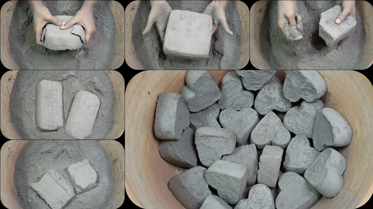 Soft & Crunchy Pure Ashes Multiple Shapes Dry Crumbling & Powder Play ASMR