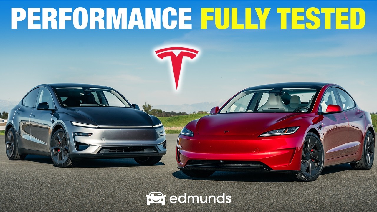 New Model Y Performance vs. Model 3 Performance | Tesla vs. Tesla Fully Tested