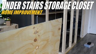 DIY Under Stairs Storage Closet | Home Improvement