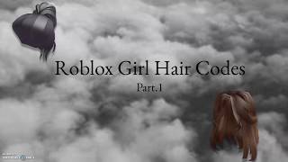 Roblox Girl Hair Codes Youtube - roblox girl hair decal