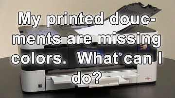 My printed documents are missing colors Brother MFCJ4620DW MFCJ5620DW