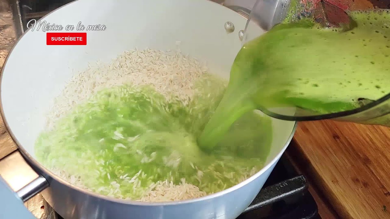 Un Rico Arroz Verde Con Calabacitas Receta Sencilla Pero Muy Rica 🤗❤