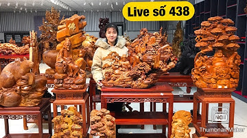 Live số 438 : Xả hàng sập sàn các tác phẩm đồ gỗ mỹ nghệ cùng Tượng gỗ Nguyễn Hồng 0789336318