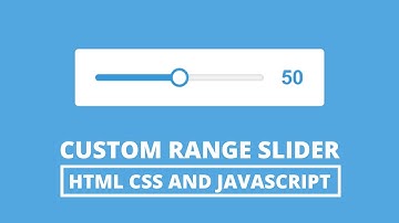 Custom Range Slider using HTML CSS & Javascript | CodingNepal