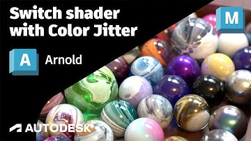 Arnold Tutorial - Switch shader with Color Jitter in Maya (GPU)