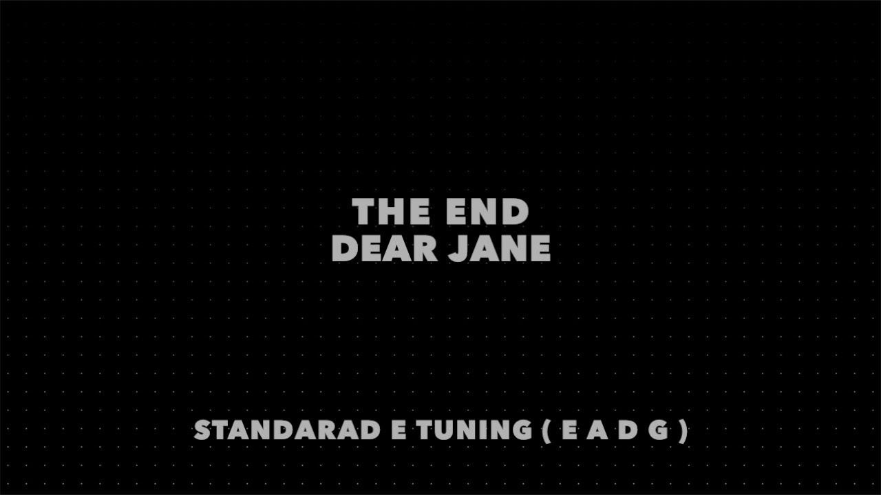 Dear Jane  - The End Bass cover (with Tabs play along)