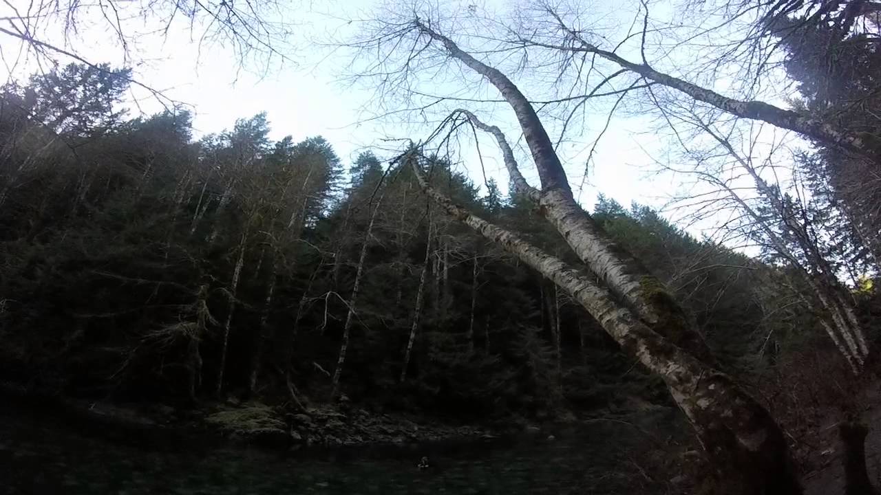 Sprucey testing the limits of his waders.