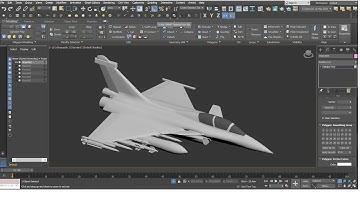 3D Modeling Dassault Rafale Fighter Jet In 3D Max And Prepare The Model to Pepakura Part1
