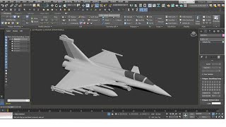 3D Modeling Dassault Rafale Fighter Jet In 3D Max And Prepare The Model to Pepakura Part1
