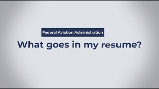 Air Traffic Control Hiring: What Goes in my Resume?