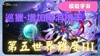 《 崩壞：星穹鐵道 - Star Rail 》『 模擬宇宙 - 第五世界 - 難度III 』BOSS - 「星核獵手」卡夫卡【 希兒 X 巡獵命途 X AUTO 】多一個消除多一個保障【夜綠素】