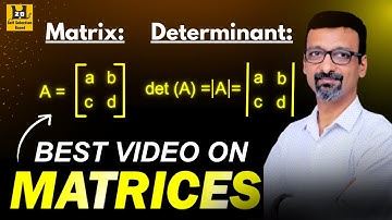 Matrices Complete Chapter | Class 12th Maths NCERT | NDA | Maths Playlist | Somesh Jain