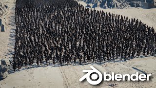 make a ARMY in Blender in 1 minute | Advanced Tutorial