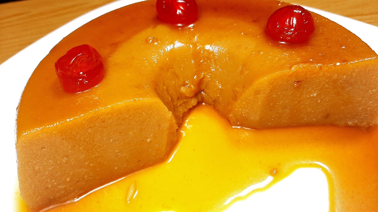 Flan de Peras sin leche increible!!!! (5 Ingredientes)