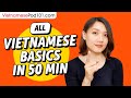 Learn Vietnamese in 50 Minutes - ALL Basics Every Beginners Need