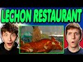 Americans React to Best Lechon in Cebu | Philippines Food Reaction! (Best Ever Food Review Show)