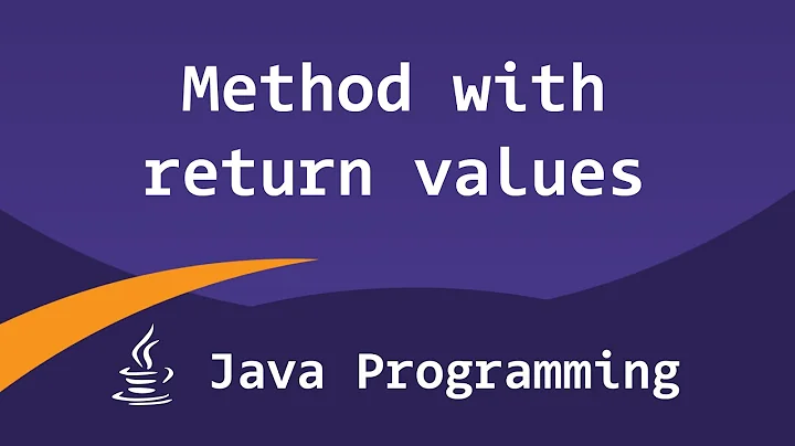 Java Methods with Return Values | Java Video Tutorials for Beginners