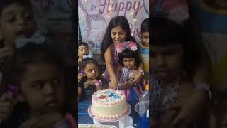 Anika's 4th Birthday Party Cake Cutting Mermaid Theme Birthday Baby Girl