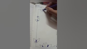 Assignment front page Design | Butterfly border Designs for projects #projectdesign #shorts #art