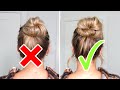 EASY MESSY BUN YOU NEED TO TRY! Simple Messy Bun for Medium & Long Hair