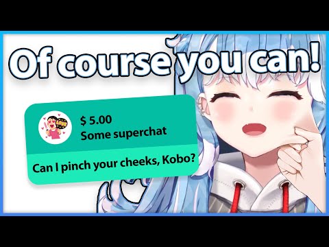 Kobo's viewer wants to pinch her cheeks