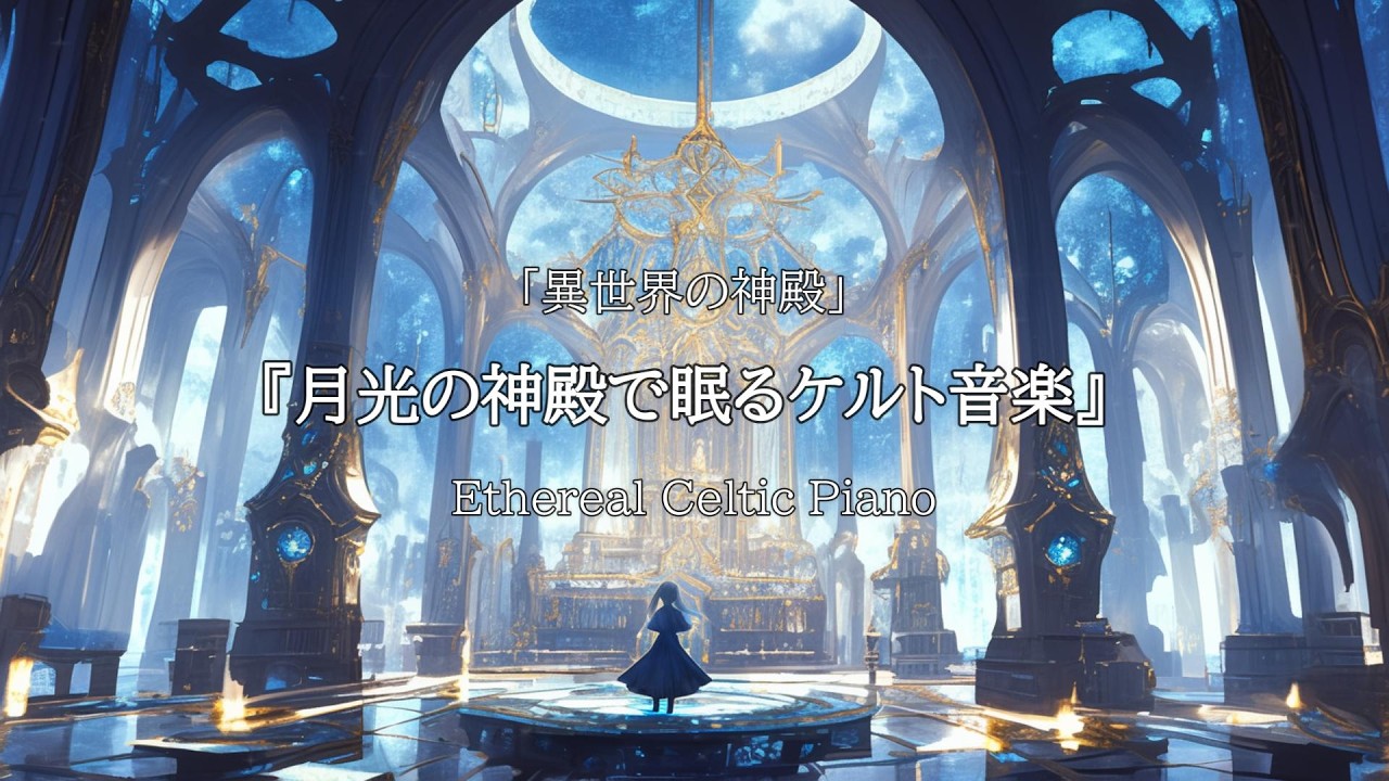 【作業用BGM】【癒し|リラックス】月光の神殿で眠るケルト音楽｜ピアノ主旋律・深い癒しBGM　　 散歩 | 読書 |勉強 | 瞑想