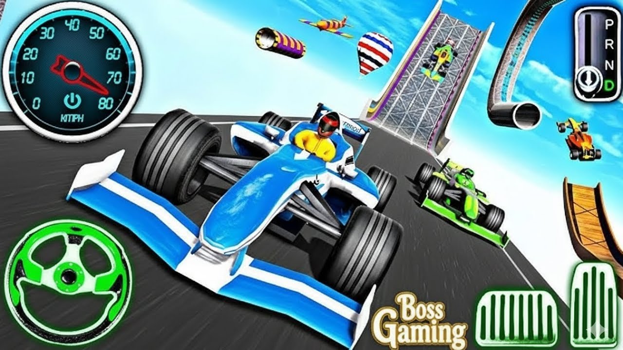 Formula Car Stunt Racing Impossible Mega Ramp Challenge 😱 | Boss Mega Ramp Gameplay