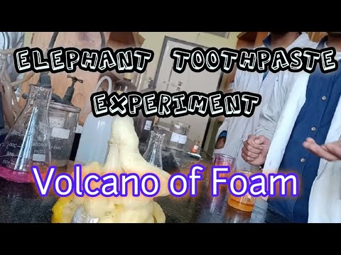 Elephant Toothpaste Experiment // Volcano of Foam // Decomposition of ...