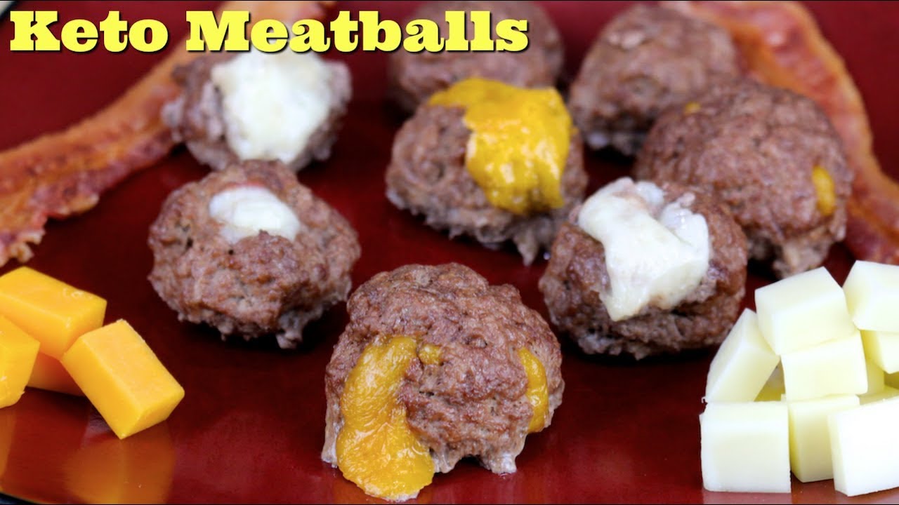 Keto Meatballs Cheese & Bacon Meatballs for a Low Carb Diet YouTube