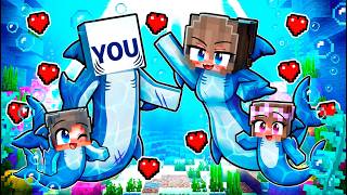 YOU have a SHARK FAMILY in Minecraft! screenshot 1