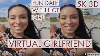 [5K 3D VR] Virtual Girlfriend Fun Date VR 180 PSVR Oculus Vive Cardboard