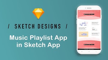 Designing a Landing Page for a Music Player Mobile App using Sketch