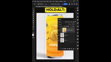Create a Realistic Dented Can Mockup in Photoshop (Easy Tutorial) #shortvideo #photoshopcafe
