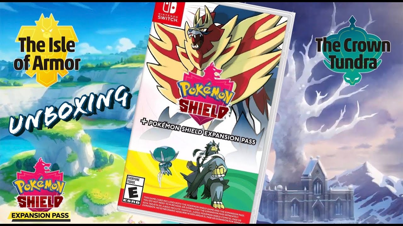POKEMON SHIELD AND SWORD +EXPANSION PASS GAME UNBOXING 