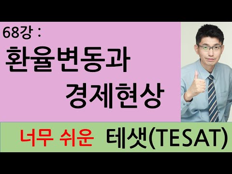 완강 TESAT 너무쉬운 테샛 68강 환율변동과 경제현상 교재p 317 320 