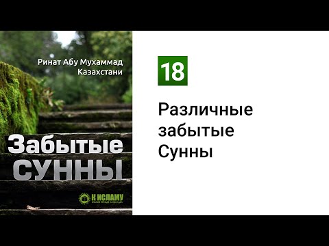 18. Забытые Сунны. Разное | Ринат Абу Мухаммад
