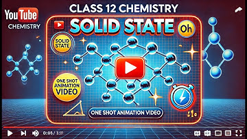 CBSE Class 12 || Chemistry || Solid State || Part-III || Animation || in English