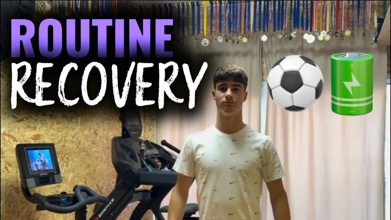 Recovery Day for Footballers ⚽️ | Stretch, Bike & Core Routine