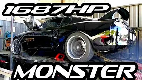 1687WHP MONSTER supra BRUTAL Dyno Run | REV CARZz.