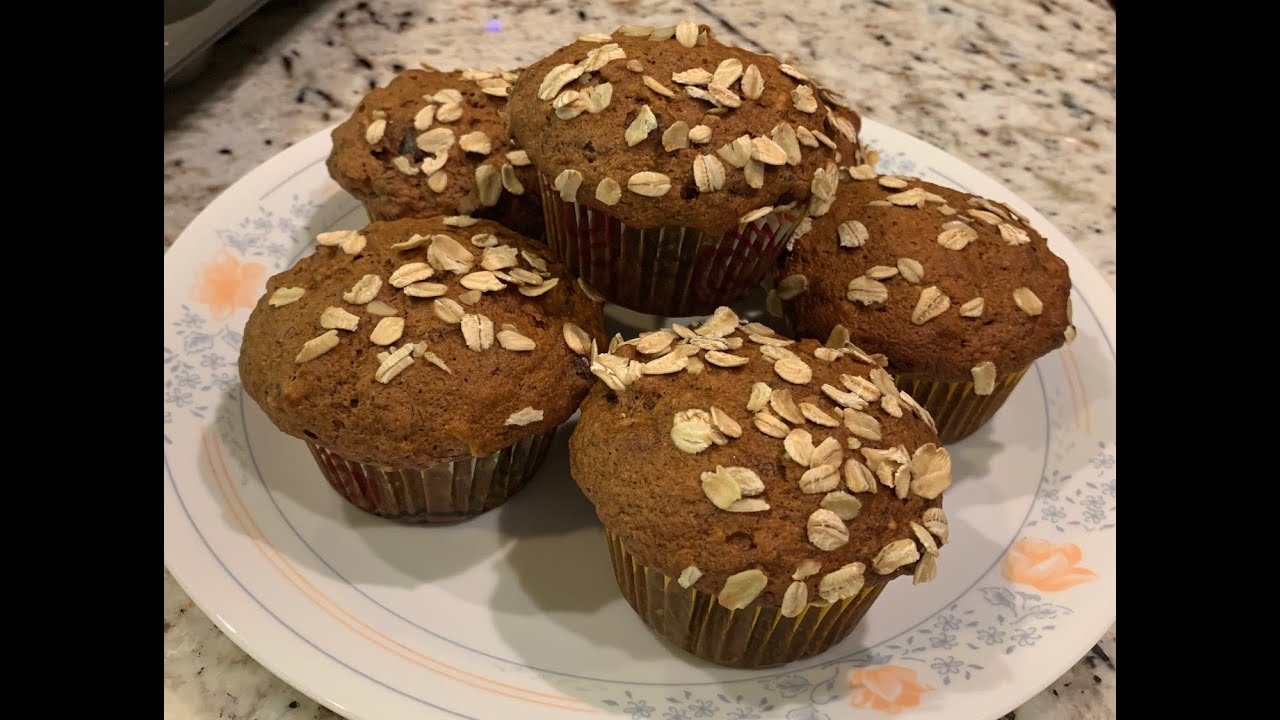 Banana Oat Muffins Recipe - YouTube