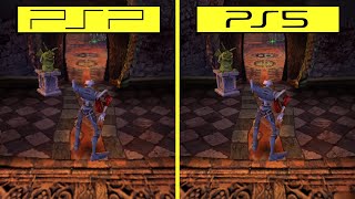 MediEvil Resurrection PSP vs PS5 Graphics Comparison