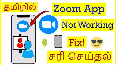 How to Fix Zoom App Not working problem in mobile Tamil | VividTech