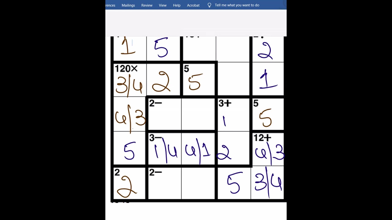 ken ken ken  クロスチェック Ken Ken Puzzle - 5 × 5 - YouTube