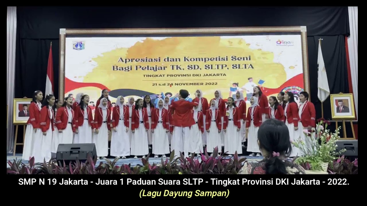 SMPN 19 Dayung Sampan - Lagu daerah Betawi - Arr : Sudirman