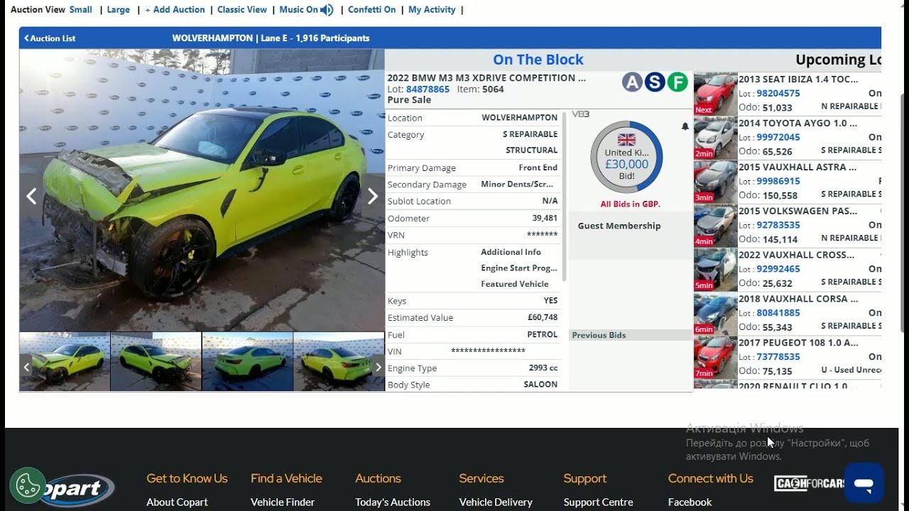 Live Copart Live Copart UK Car Auction | Real Bidding & Final Prices - YouTube
