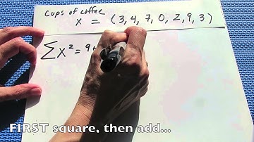 Stats with Professor B:  A Basic Introduction to Summation Notation