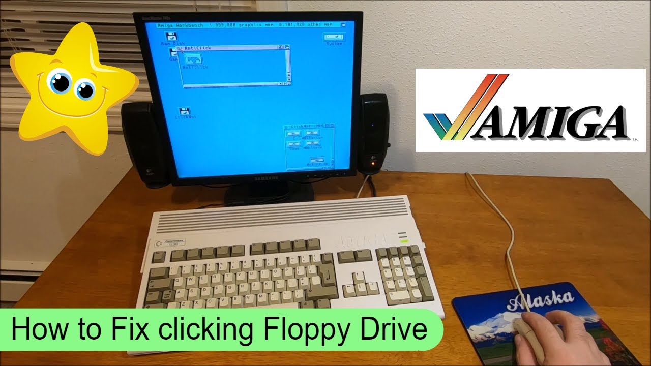 How to fix clicking floppy drive on Commodore Amiga 500 600 1000 1200