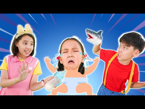 Please, Baby Don't Cry | Hokie Pokie Nursery Rhymes